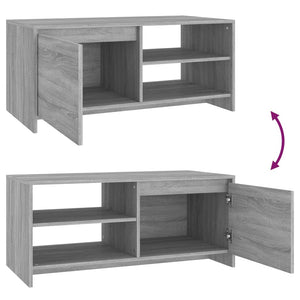 Τραπεζάκι Σαλονιού Γκρι Sonoma 102x50x45 εκ. Επεξεργασμένο Ξύλο