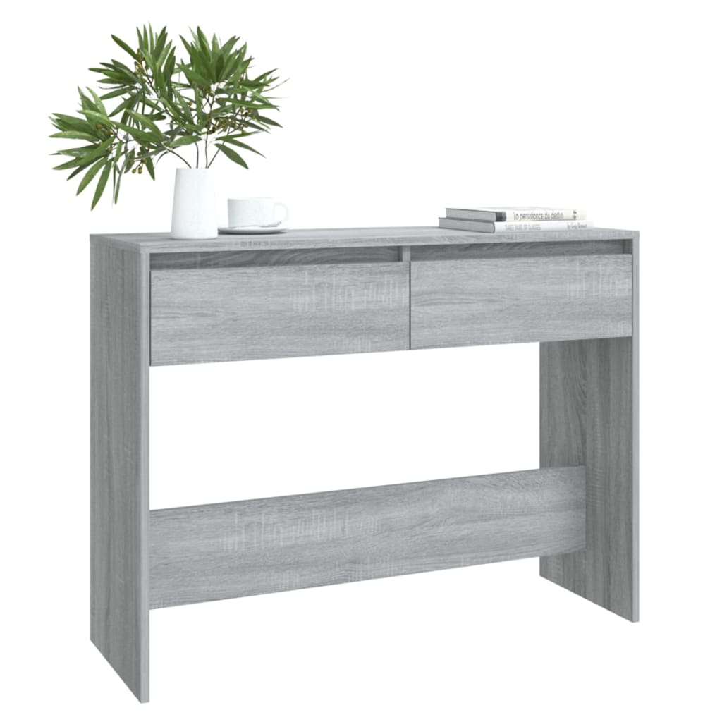 Τραπέζι Κονσόλα Γκρι Sonoma 100x35x76,5 εκ. Επεξεργ. Ξύλο - Pakobazaar