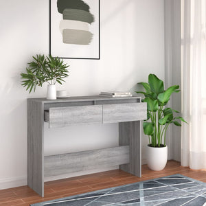 Τραπέζι Κονσόλα Γκρι Sonoma 100x35x76,5 εκ. Επεξεργ. Ξύλο - Pakobazaar