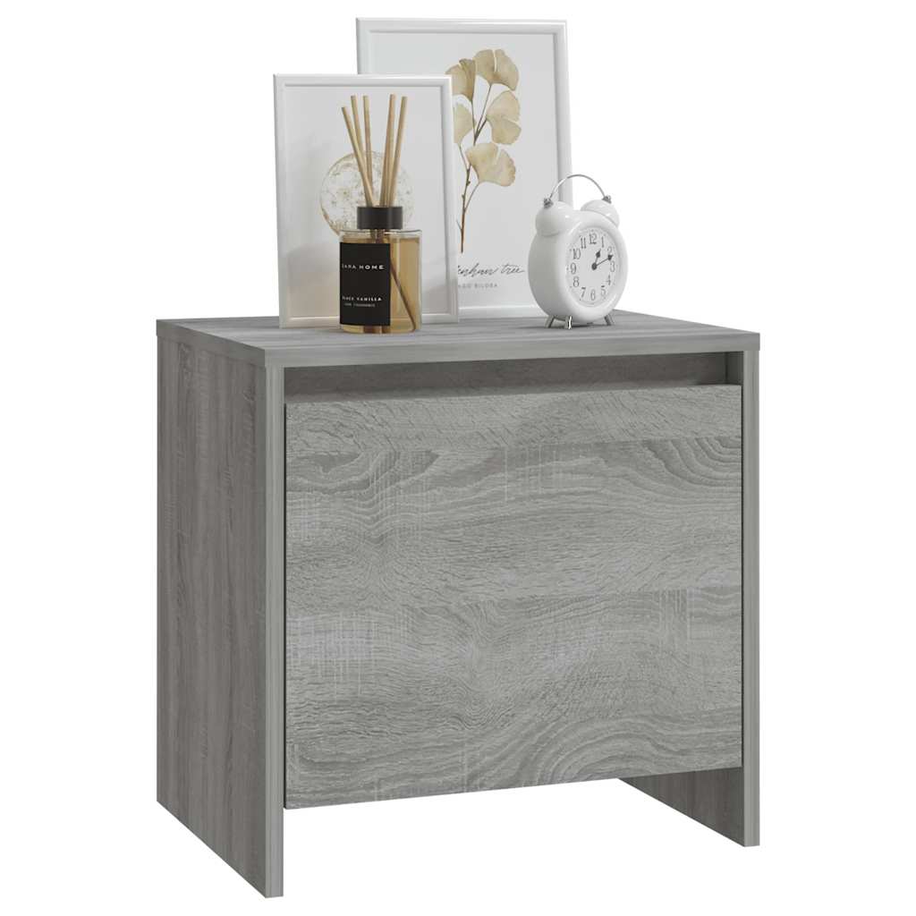 Κομοδίνο Γκρι Sonoma 45x34x44,5 εκ. από Επεξεργασμένο Ξύλο