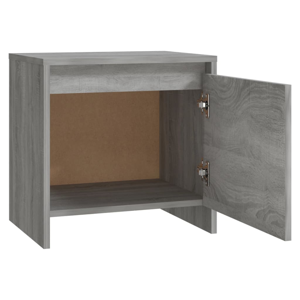 Κομοδίνο Γκρι Sonoma 45x34x44,5 εκ. από Επεξεργασμένο Ξύλο