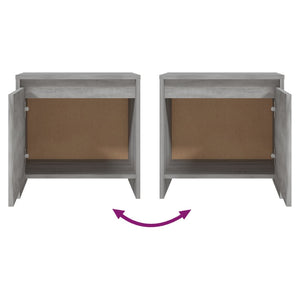 Κομοδίνο Γκρι Sonoma 45x34x44,5 εκ. από Επεξεργασμένο Ξύλο