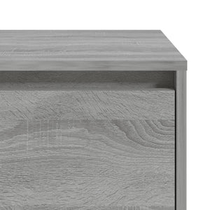 Κομοδίνα 2 τεμ. Γκρι Sonoma 45x34x44,5 εκ. από Επεξ. Ξύλο