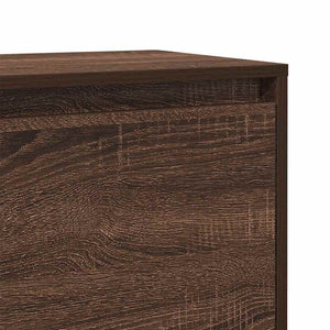 Κομοδίνα 2 τεμ Καφέ Δρυς 45 x 34 x 44,5 εκ. από Μοριοσανίδα