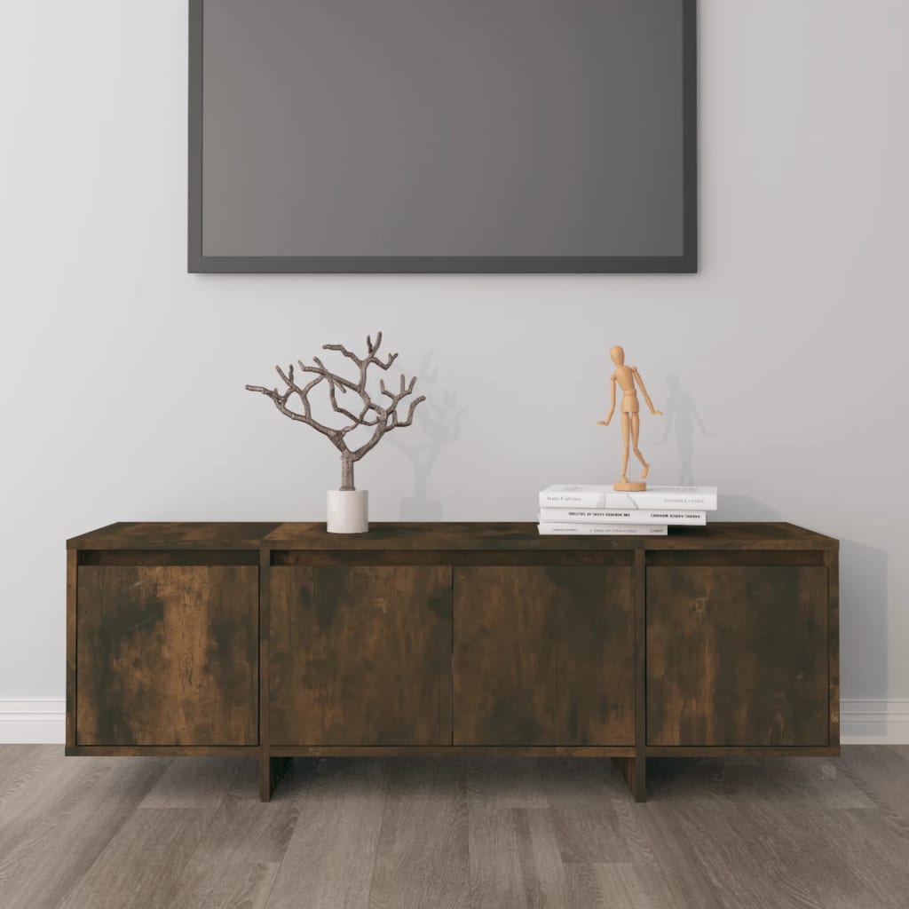 Έπιπλο Τηλεόρασης Καπνιστή Δρυς 120x30x40,5 εκ. Επεξ. Ξύλο - Pakobazaar