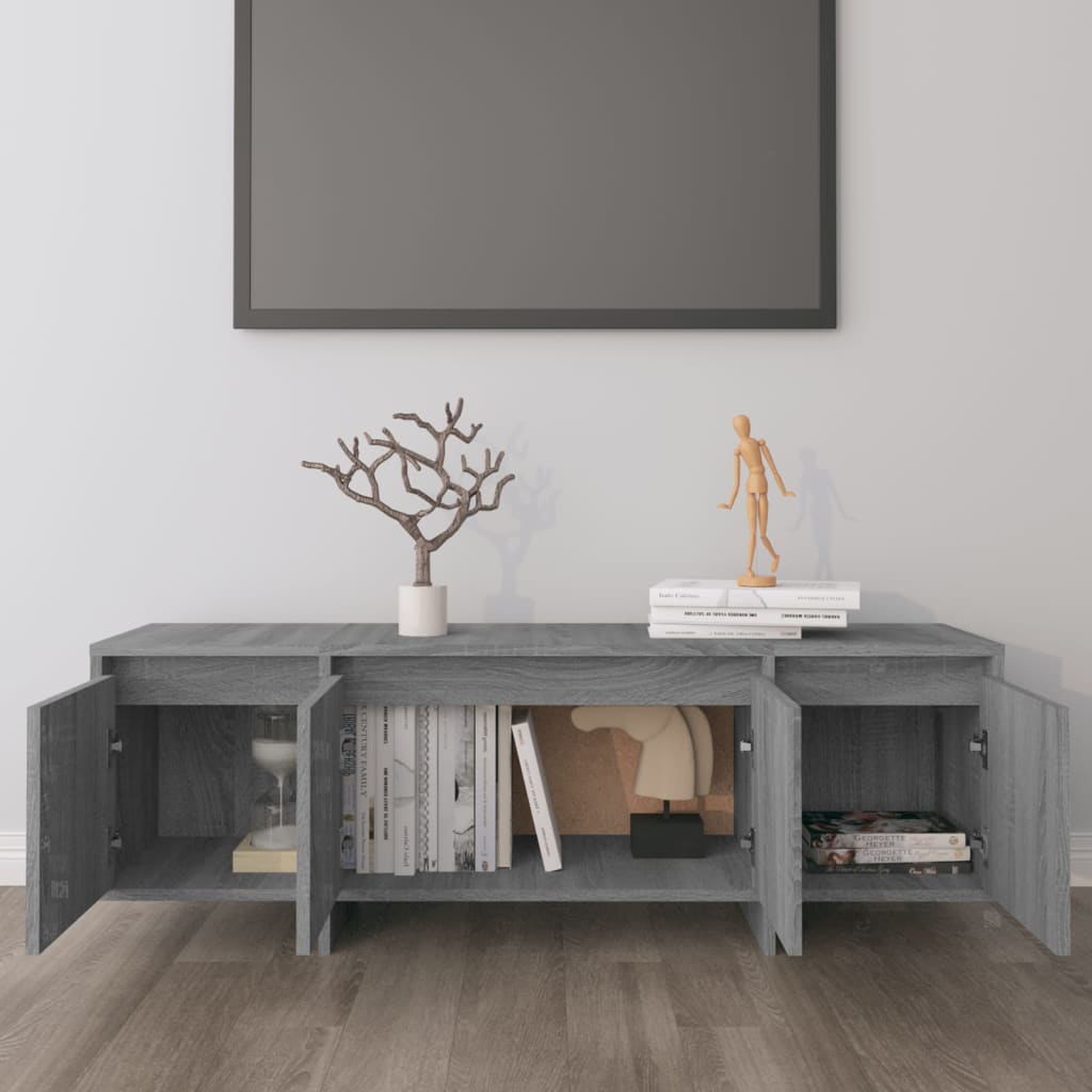 Έπιπλο Τηλεόρασης Γκρι Sonoma 120x30x40,5 εκ. από Μοριοσανίδα