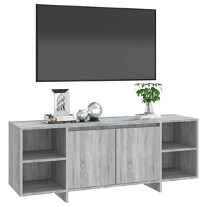 Έπιπλο Τηλεόρασης Γκρι Sonoma 130x35x50 εκ. από Μοριοσανίδα