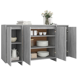 Ντουλάπι Γκρι Sonoma 135x41x75 εκ. από Επεξεργασμένο Ξύλο