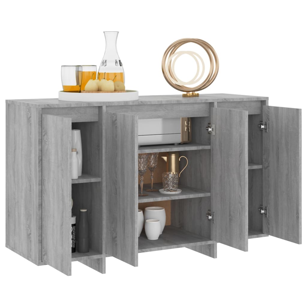 Μπουφές Γκρι Sonoma 120 x 41 x 75 εκ από Μοριοσανίδα