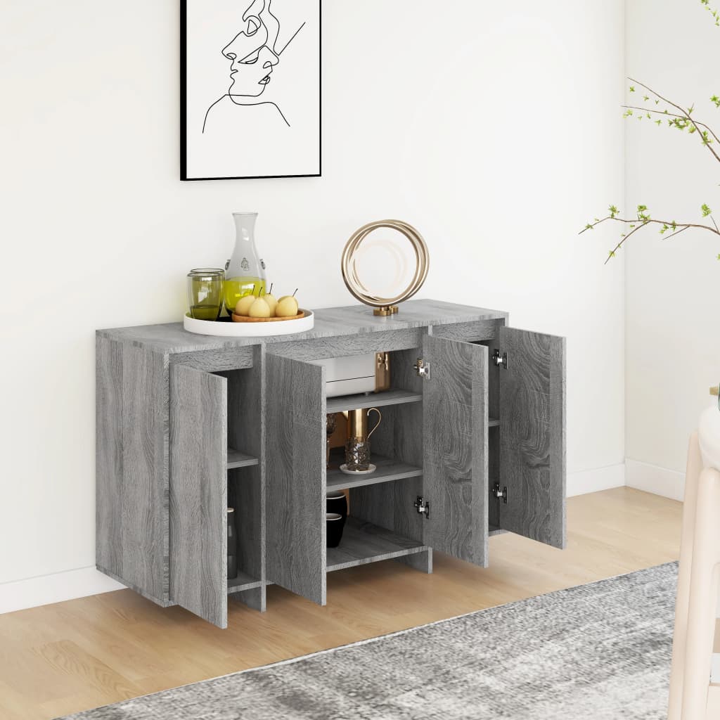 Μπουφές Γκρι Sonoma 120 x 41 x 75 εκ από Μοριοσανίδα