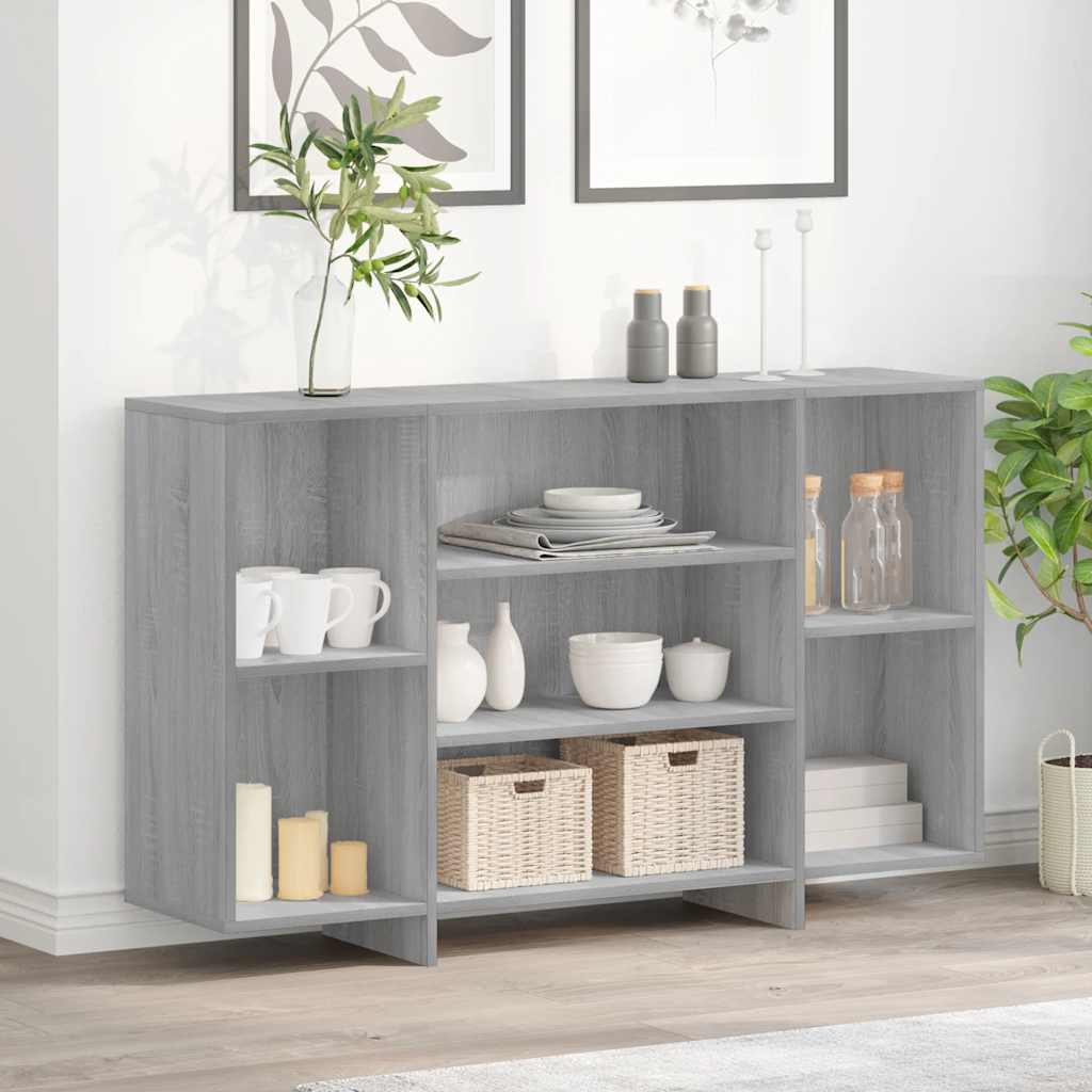 Ντουλάπι Γκρι Sonoma 120x30x75 εκ. από Επεξεργ. Ξύλο
