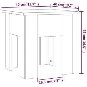 Τραπεζάκι Σαλονιού Γκρι Sonoma 40 x 40 x 42 εκ. Μοριοσανίδα