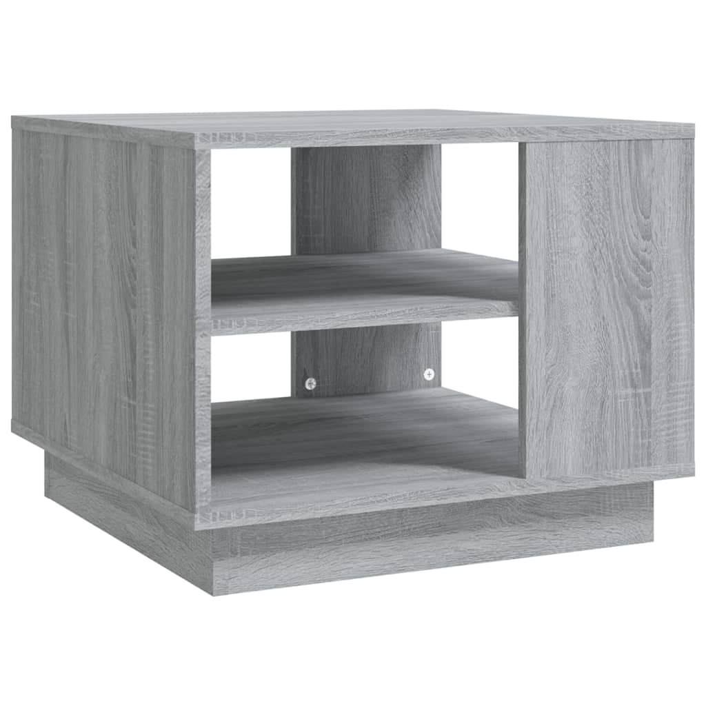 Τραπεζάκι Σαλονιού Γκρι Sonoma 55x55x43 εκ. Επεξεργασμένο Ξύλο