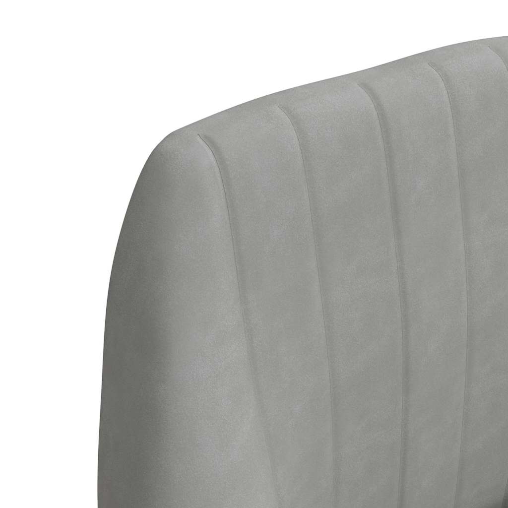 Σκαμπό Μπαρ 2 τεμ. Ανοιχτό Γκρι Βελούδινα - Pakobazaar