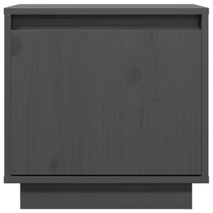 Κομοδίνο Γκρι 40 x 30 x 40 εκ. από Μασίφ Ξύλο Πεύκου - Pakobazaar