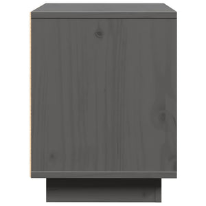 Κομοδίνο Γκρι 40 x 30 x 40 εκ. από Μασίφ Ξύλο Πεύκου - Pakobazaar