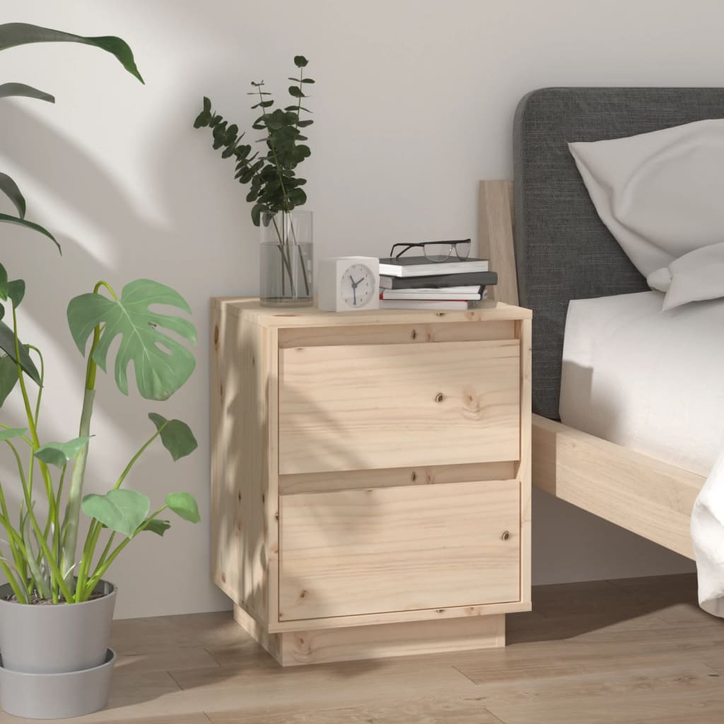 Κομοδίνο 40 x 35 x 50 εκ. από Μασίφ Ξύλο Πεύκου - Pakobazaar