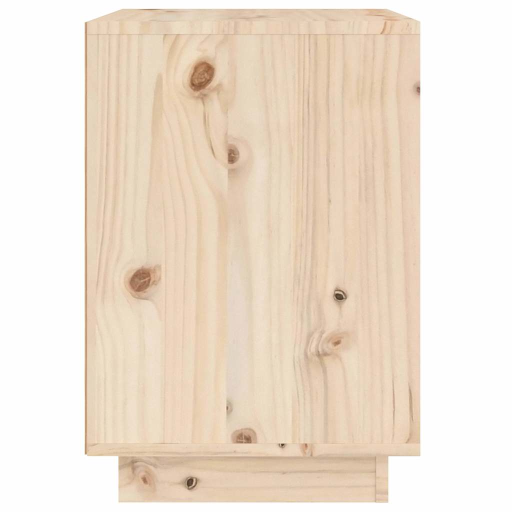 Κομοδίνα 2 τεμ. 40 x 35 x 50 εκ. από Μασίφ Ξύλο Πεύκου - Pakobazaar