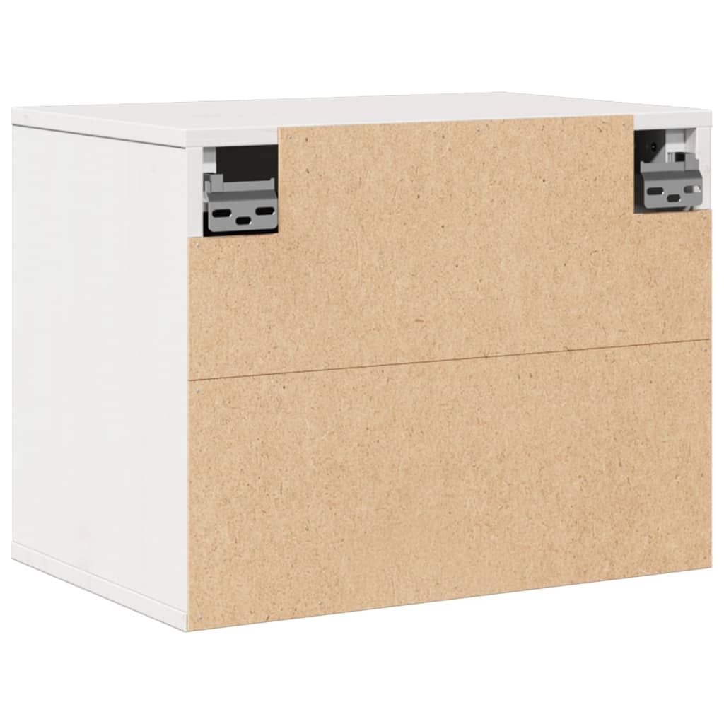 Ντουλάπι Τοίχου Λευκά 45x30x35 εκ από Μασίφ Ξύλο Πεύκου - Pakobazaar