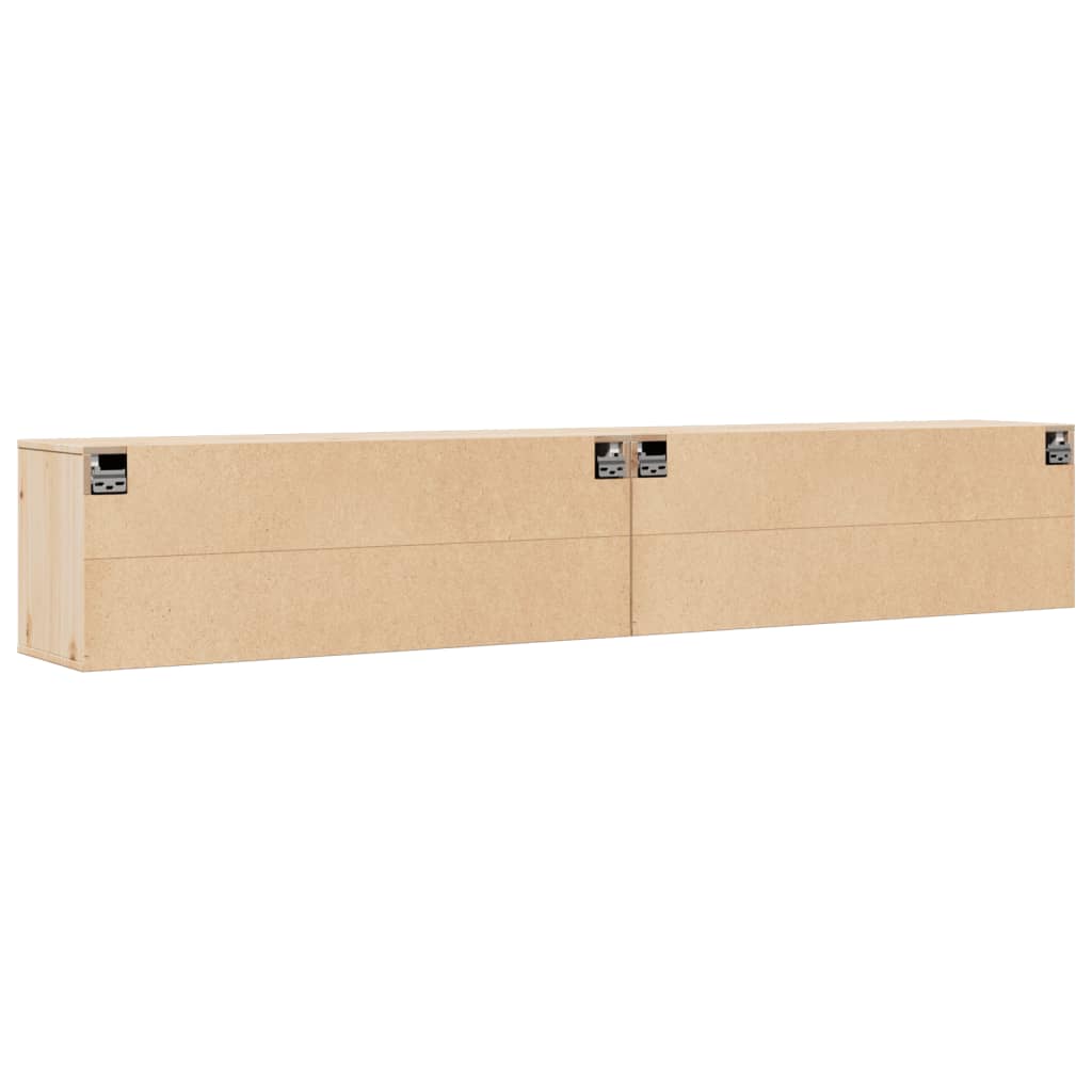 Ντουλάπια Τοίχου 2 τεμ. 100 x 30 x 35 εκ. από Μασίφ Ξύλο Πεύκου - Pakobazaar