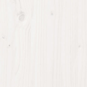 Ντουλάπι Ψηλό Λευκό 37 x 34 x 110 εκ. από Μασίφ Ξύλο Πεύκου - Pakobazaar