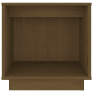 Κομοδίνα 2 τεμ. Καφέ Μελί 40 x 30 x 40 εκ από Μασίφ Ξύλο Πεύκου