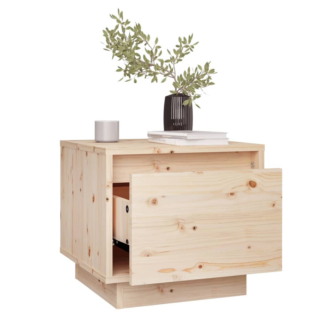 Κομοδίνα 2 τεμ. 35 x 34 x 32 εκ. από Μασίφ Ξύλο Πεύκου