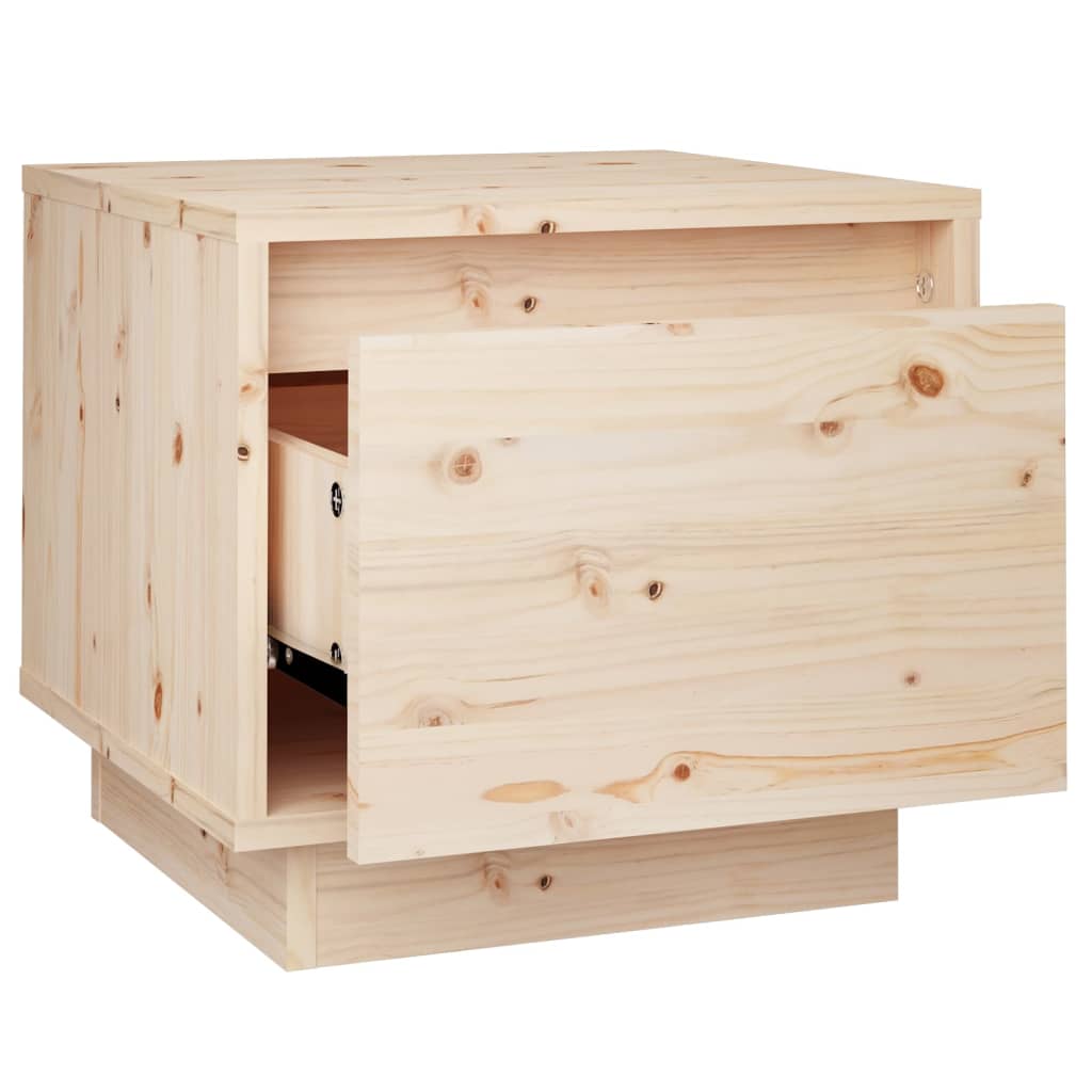 Κομοδίνα 2 τεμ. 35 x 34 x 32 εκ. από Μασίφ Ξύλο Πεύκου