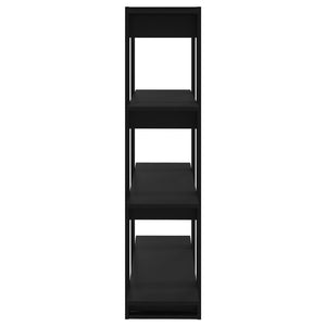 Βιβλιοθήκη/Διαχωριστικό Χώρου Μαύρο 100 x 30 x 123,5 εκ.