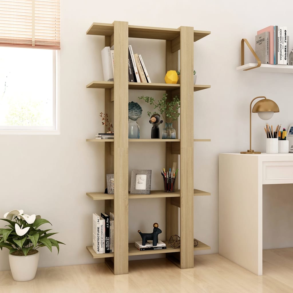 Βιβλιοθήκη/Διαχωρ. Χώρου Sonoma Δρυς 80x30x160 εκ Επεξ. Ξύλο