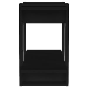 Βιβλιοθήκη/Διαχωριστικό Χώρου Μαύρο 80 x 30 x 51 εκ.