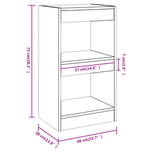 Βιβλιοθήκη/Διαχωριστικό Χώρου Sonoma Δρυς 40 x 30 x 72 εκ. - Pakobazaar
