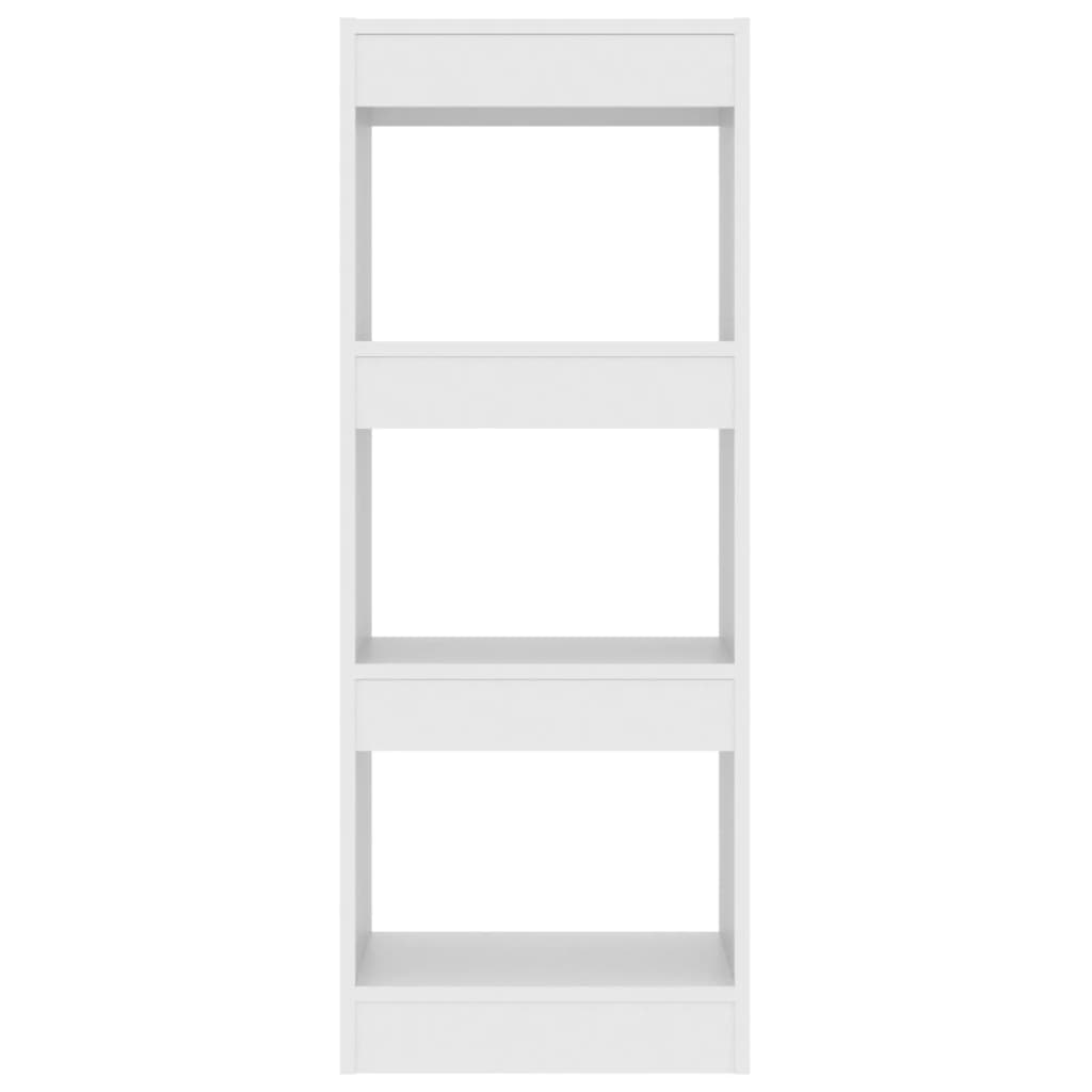 Βιβλιοθήκη/Διαχωρ. Χώρου Λευκό 40x30x103 εκ. Επεξεργ. Ξύλο