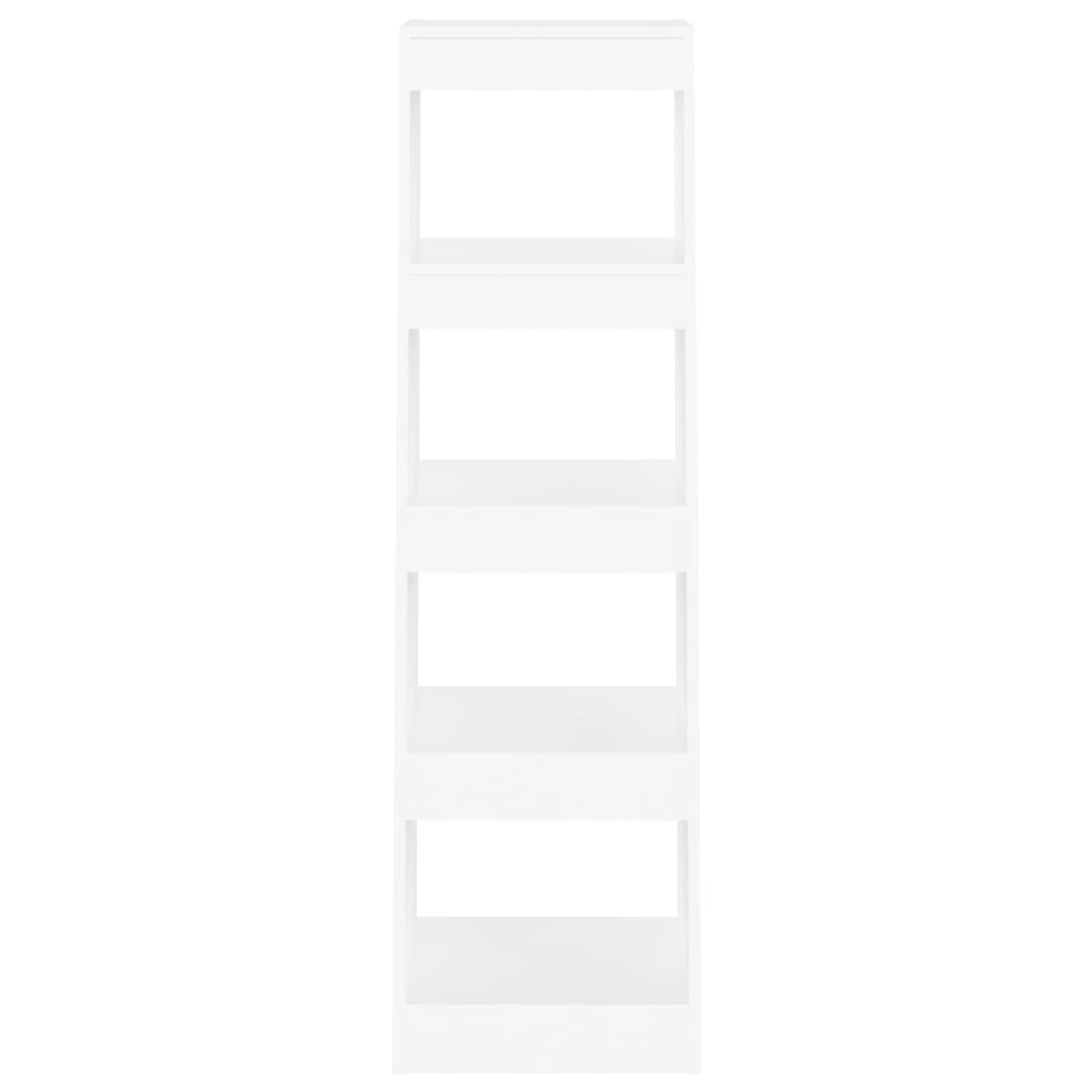 Βιβλιοθήκη/Διαχωριστικό Χώρου Λευκό 40x30x135 εκ. Επεξ. Ξύλο
