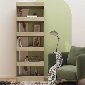 Βιβλιοθήκη/Διαχωριστικό Sonoma Δρυς 80x24x192 εκ. Επεξ. Ξύλο - Pakobazaar