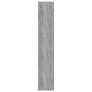 Βιβλιοθήκη/Διαχωρισ. Χώρου Γκρι Σκυρ. 60x24x186 εκ. Επεξ. Ξύλο