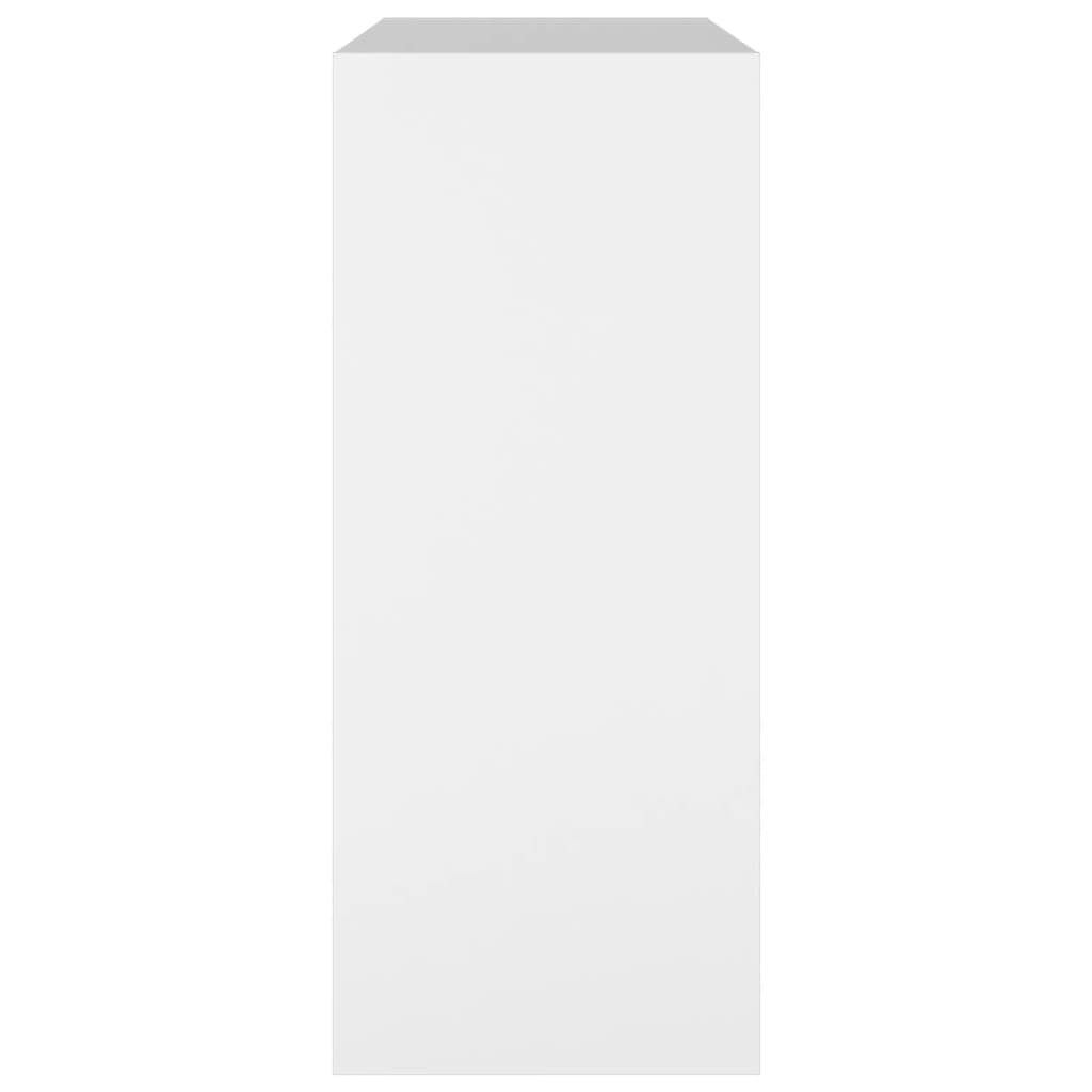 Βιβλιοθήκη/Διαχωριστικό Χώρου Λευκό 80x30x72 εκ. Επεξ. Ξύλο - Pakobazaar