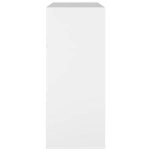 Βιβλιοθήκη/Διαχωριστικό Χώρου Λευκό 80x30x72 εκ. Επεξ. Ξύλο - Pakobazaar