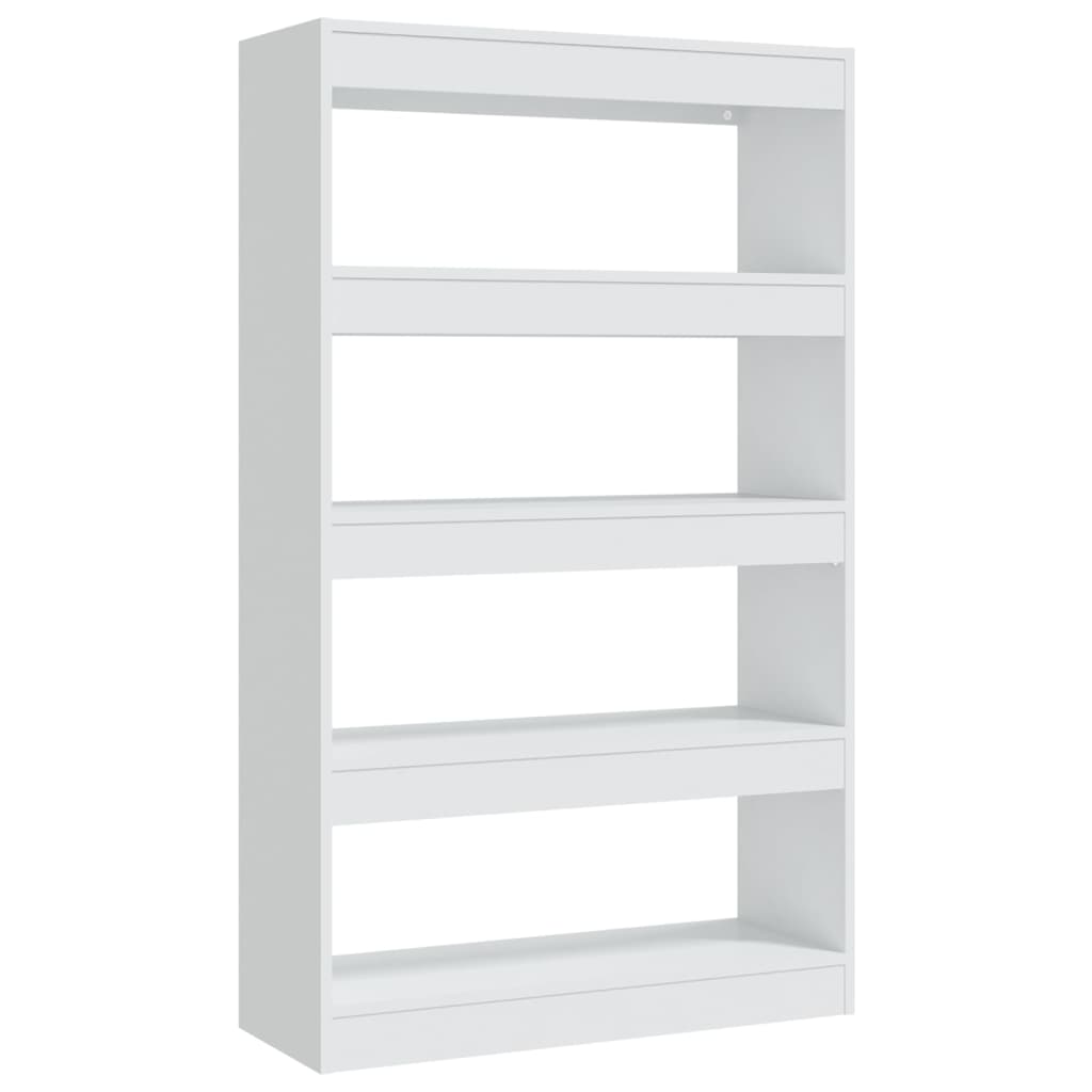 Βιβλιοθήκη/Διαχωριστικό Χώρου Λευκό 80x30x135 εκ. Επεξ. Ξύλο
