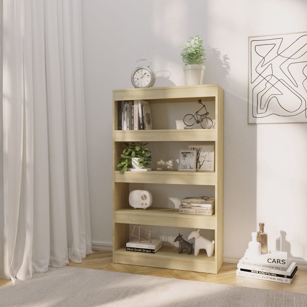 Βιβλιοθήκη/Διαχωρ. Χώρου Sonoma Δρυς 80x30x135 εκ. Επεξ. Ξύλο