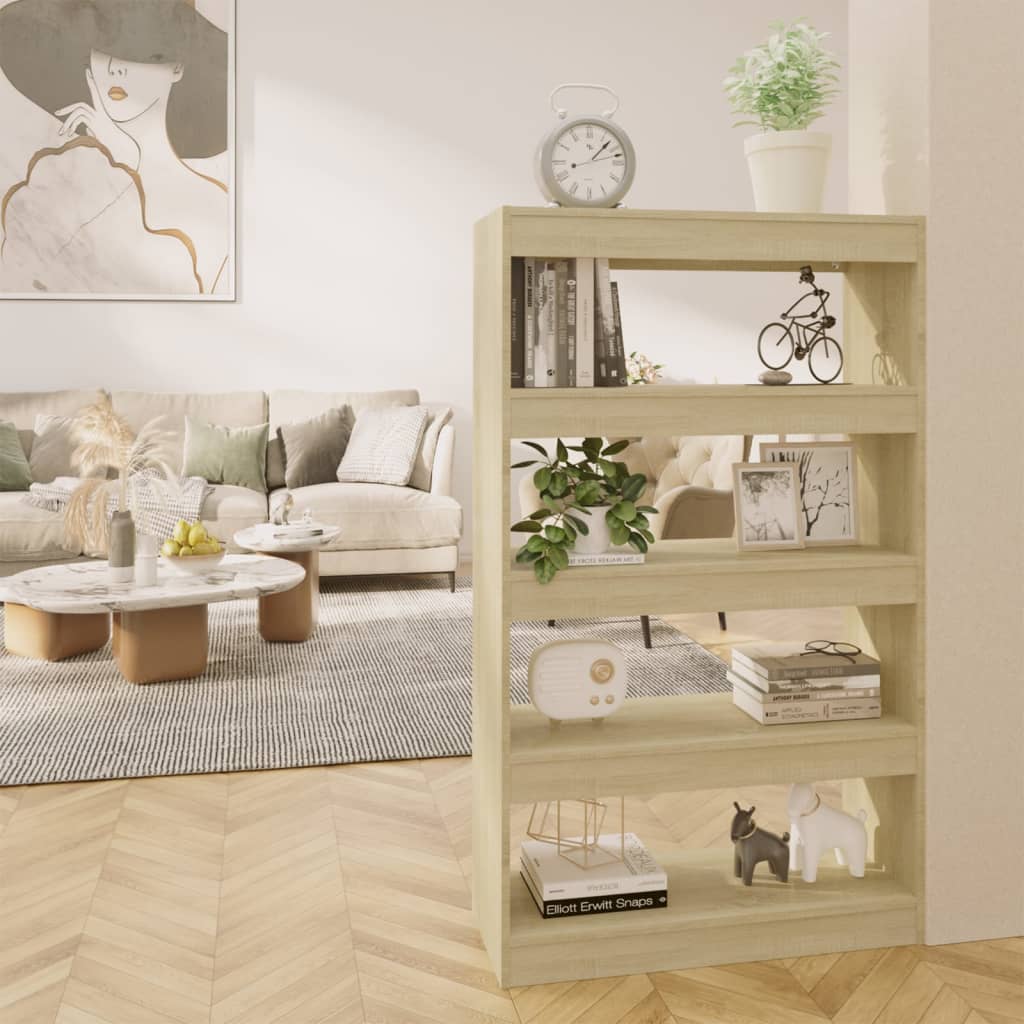 Βιβλιοθήκη/Διαχωρ. Χώρου Sonoma Δρυς 80x30x135 εκ. Επεξ. Ξύλο