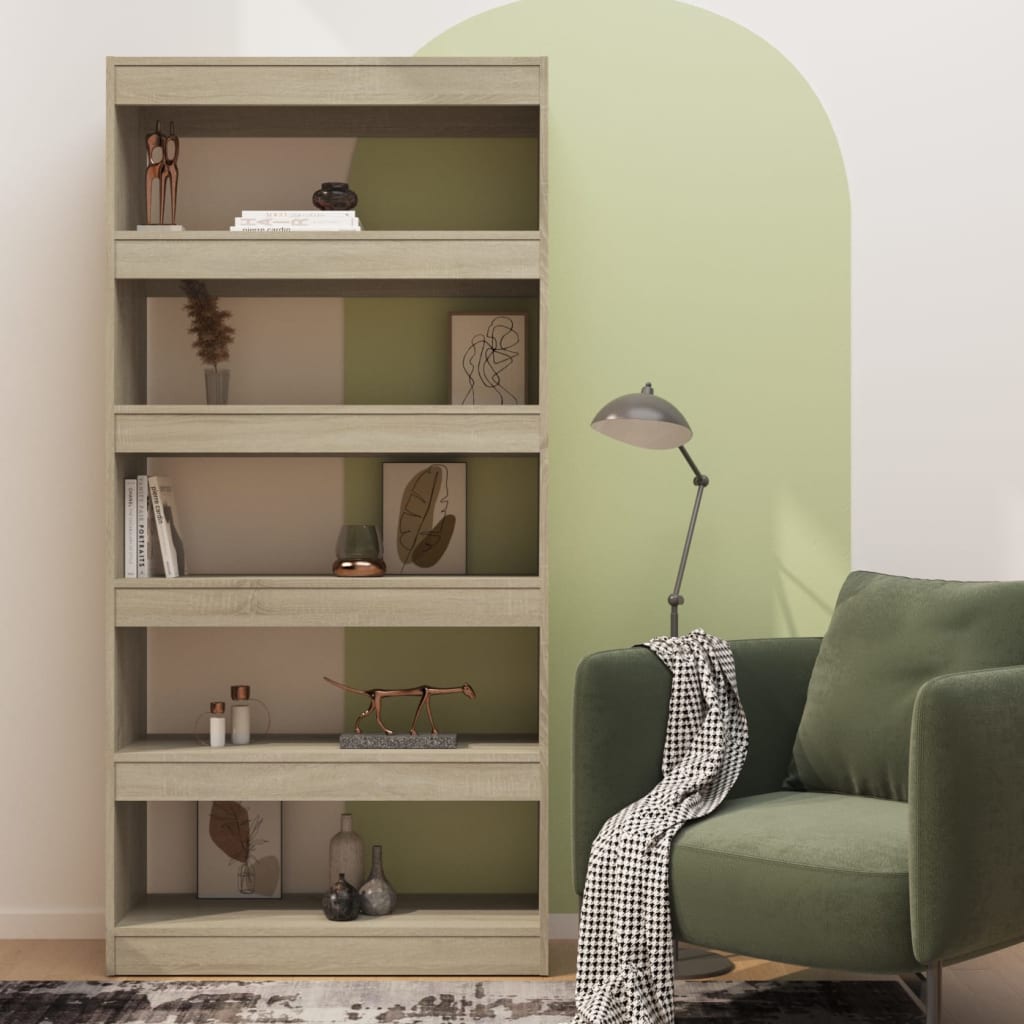 Βιβλιοθήκη/Διαχωριστικό Sonoma Δρυς 80x30x166 εκ. Επεξ. Ξύλο
