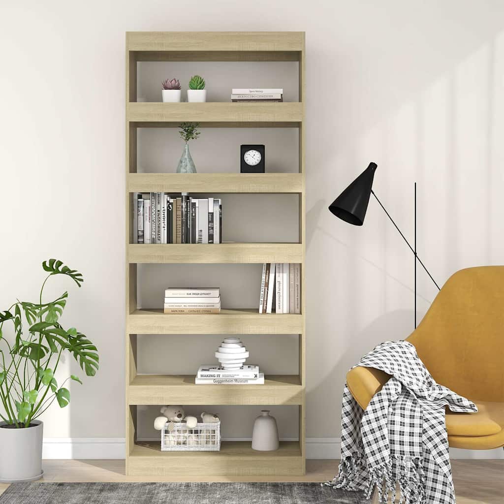 Βιβλιοθήκη/Διαχωριστικό Sonoma Δρυς 80x30x198 εκ. Επεξ. Ξύλο