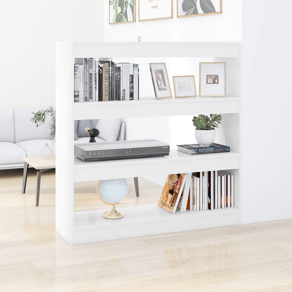 Βιβλιοθήκη/Διαχωριστικό Χώρου Λευκό 100 x 30 x 103 εκ. - Pakobazaar