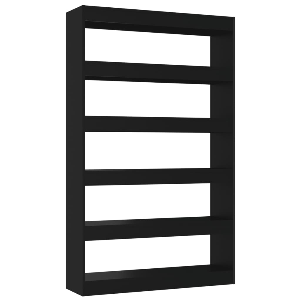 Βιβλιοθήκη/Διαχωριστικό Χώρου Μαύρο 100 x 30 x 166 εκ.