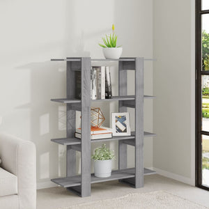 Βιβλιοθήκη/Διαχωριστικό Χώρου Γκρι Sonoma 100 x 30 x 123,5 εκ.