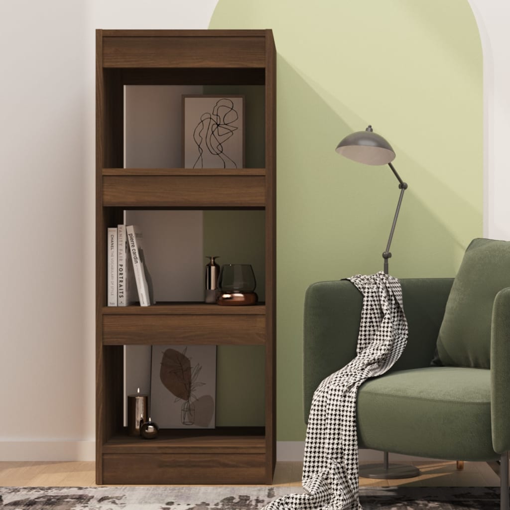 Βιβλιοθήκη/Διαχωρ. Χώρου Καφέ Δρυς 40x30x103 εκ. Επεξεργ. Ξύλο - Pakobazaar