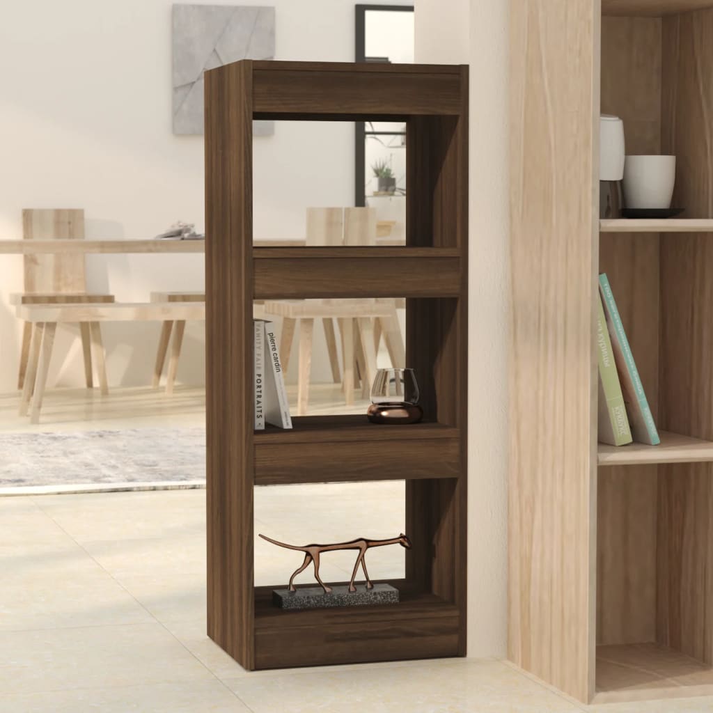Βιβλιοθήκη/Διαχωρ. Χώρου Καφέ Δρυς 40x30x103 εκ. Επεξεργ. Ξύλο - Pakobazaar