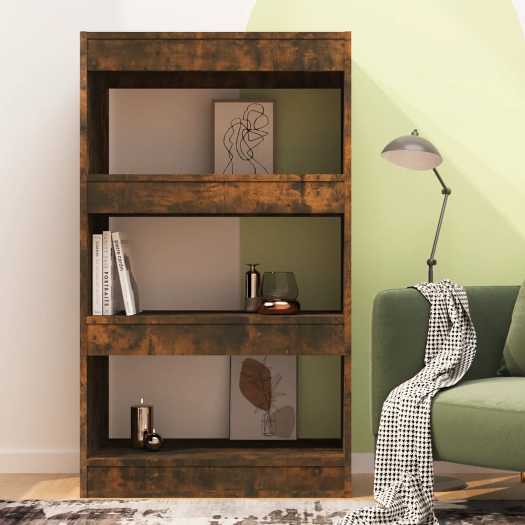 Βιβλιοθήκη/Διαχωρ. Χώρου Καπνιστή Δρυς 60x30x103 εκ Επεξ. Ξύλο - Pakobazaar