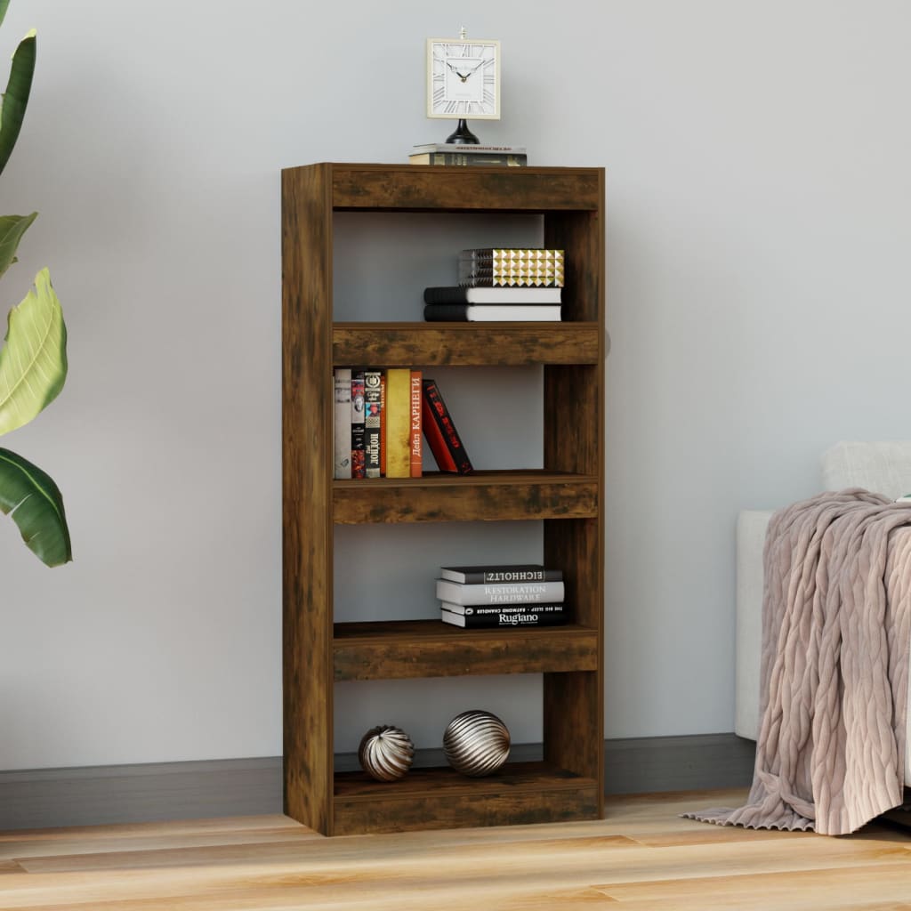Βιβλιοθήκη/Διαχωρ. Χώρου Καπνιστή Δρυς 60x30x135 εκ. Επεξ. Ξύλο